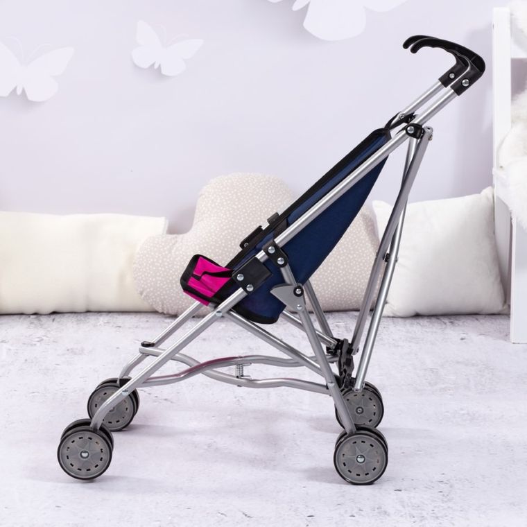 Bayer Design, Buggy, carucior sport pentru papusi, roz-albastru