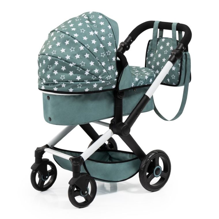 Bayer Design, Xeo, carucior multifunctional pentru papusi, verde