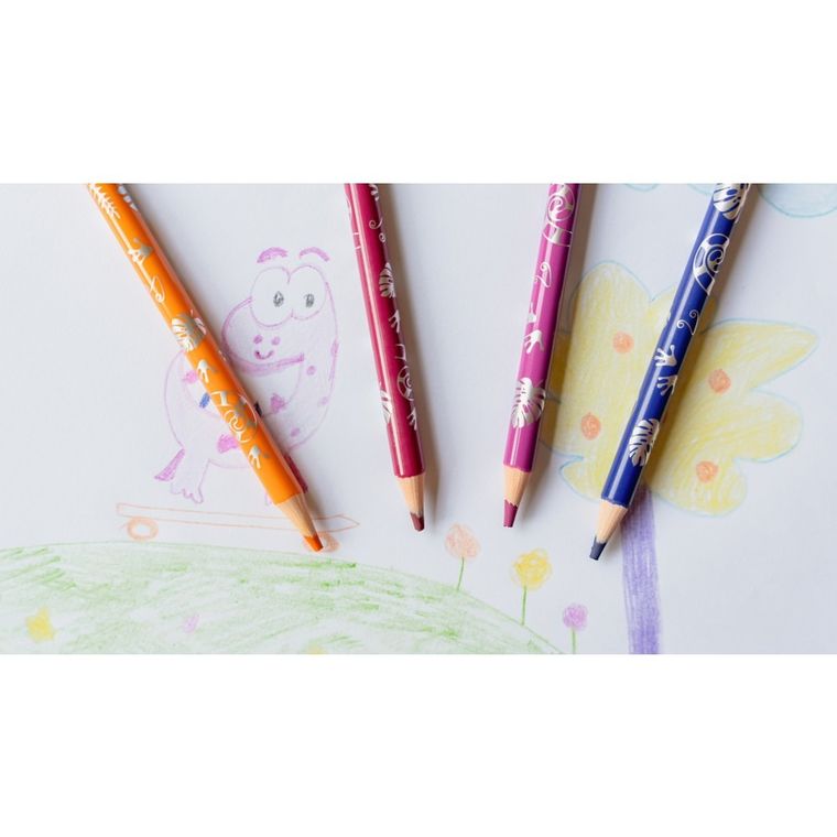 Bic, Kids, Evolution Illusion, creioane colorate, 24 buc.