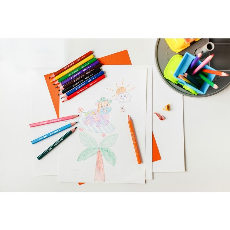 Bic, Kids, Evolution Triangle, creioane triangular, 12 culori