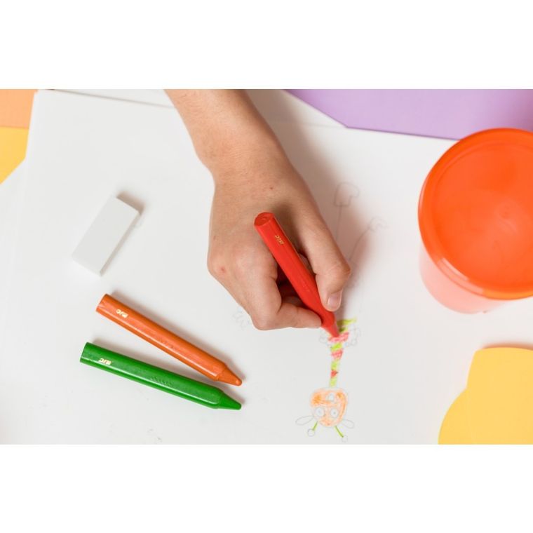 Bic, Kids, Plastidecor Triangle, creioane cerate, 12 culori