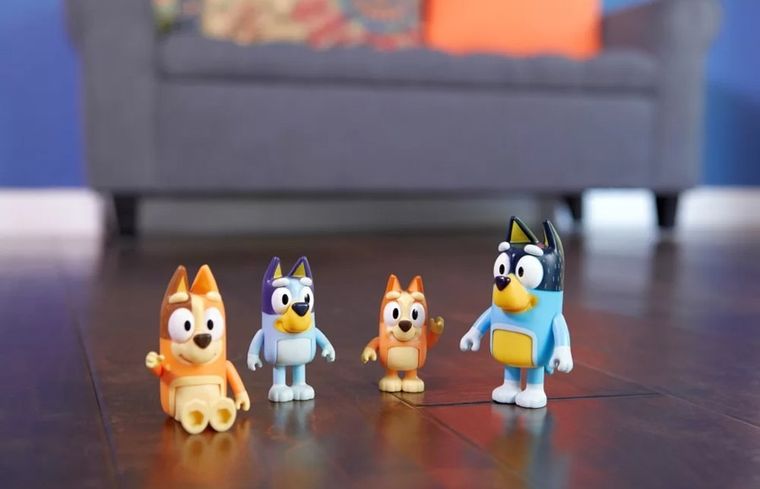Bluey, familia, figurine, 4 buc.