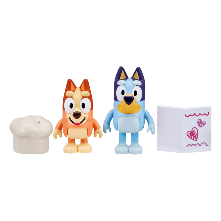 Bluey, Restaurant de lux, set cu figurine, 2 buc.