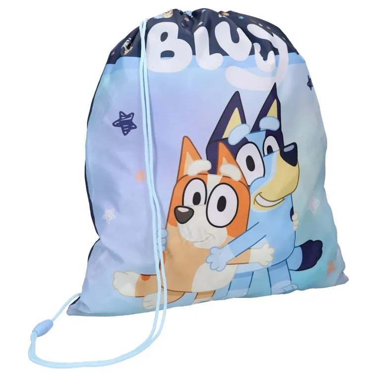 Bluey, Smoochy Kiss, rucsac cu snur, albastru
