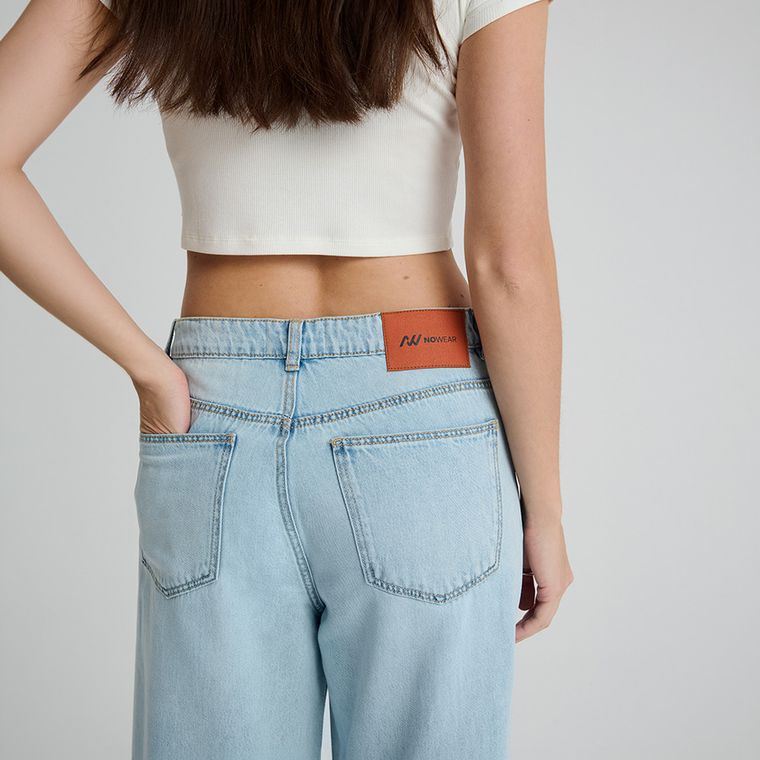 Blugi reglabili cu croiala wide leg NOWEAR