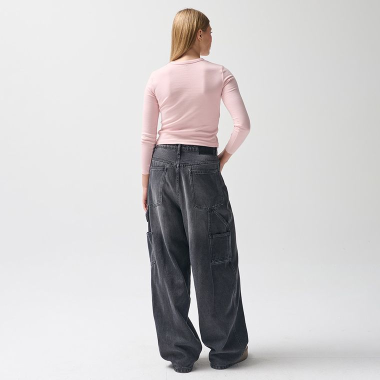 Bluza cu maneca lunga roz NOWEAR