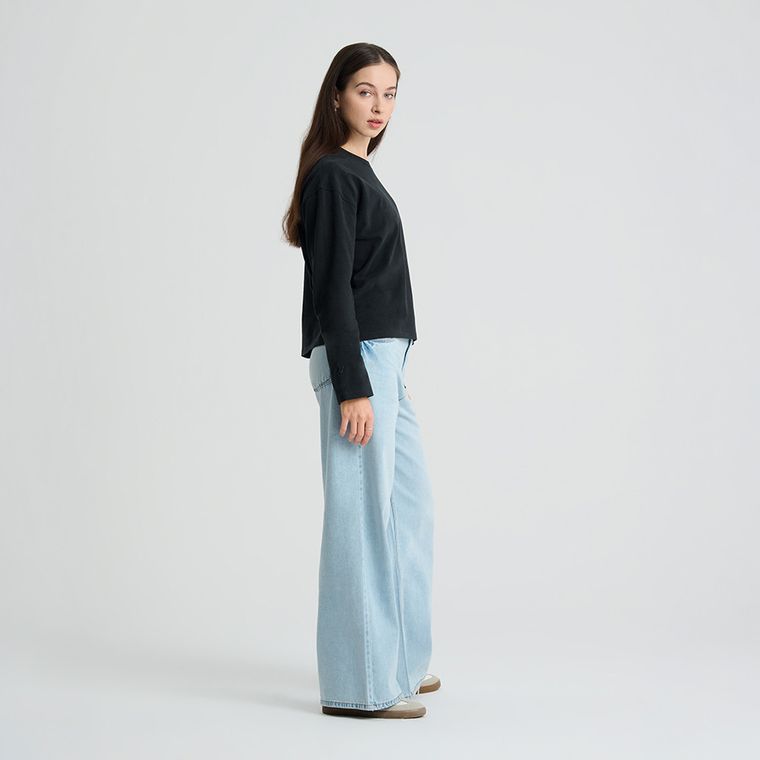 Bluza cu maneca lunga si croiala lejera NOWEAR