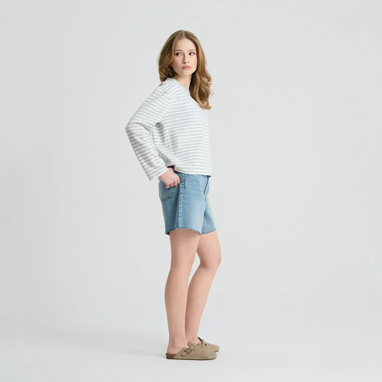 Bluza cu maneca lunga si croiala loose NOWEAR