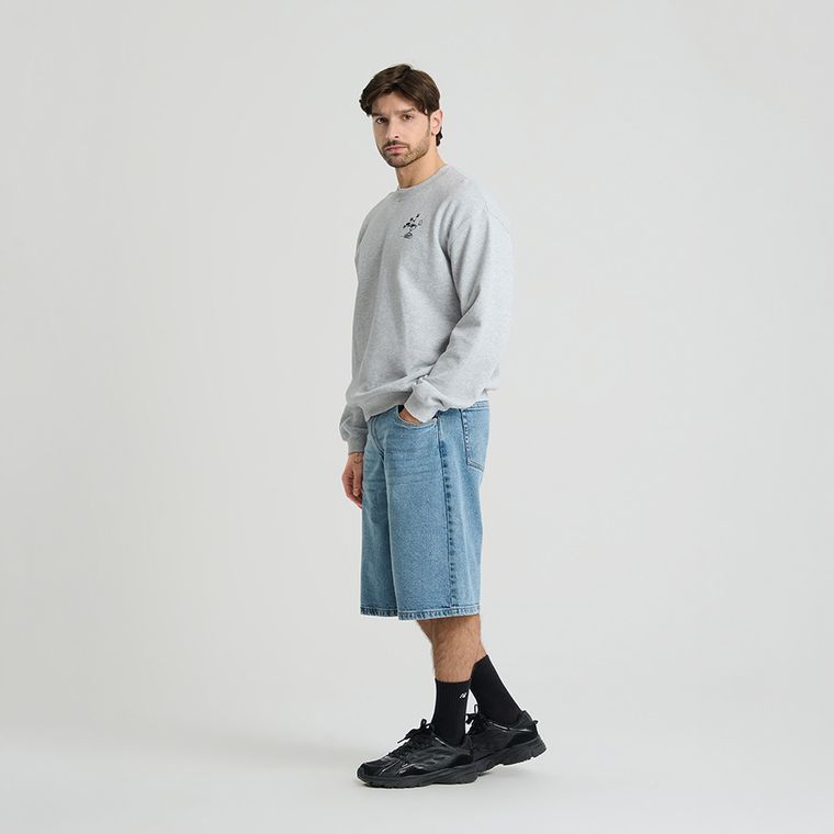 Bluza oversize gri Mickey Mouse unisex NOWEAR