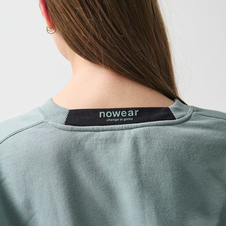 Bluza verde menta cu croiala cropp NOWEAR