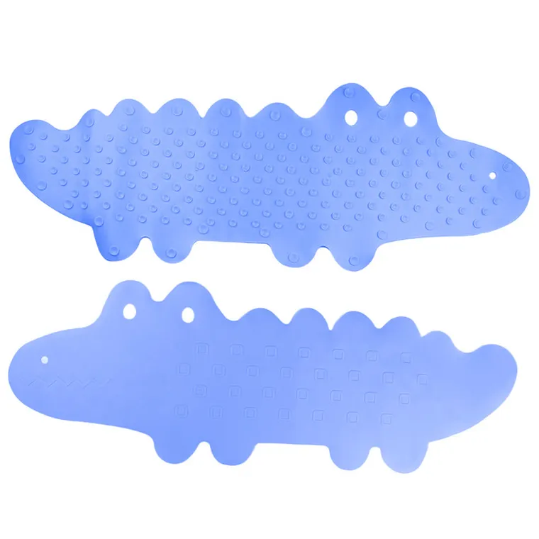 Bocioland, Crocodil, covoras de baie antiderapant, albastru