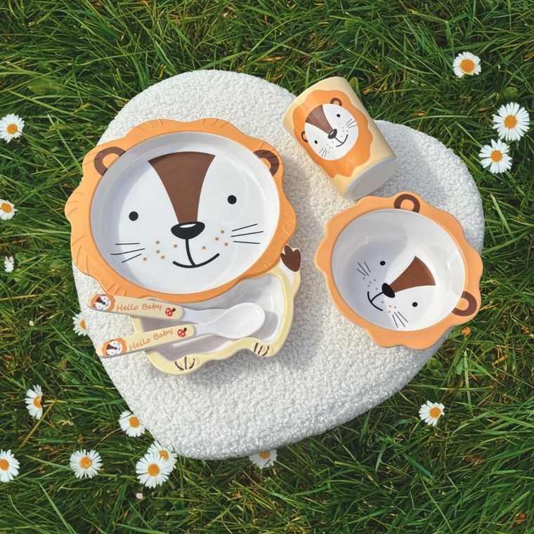 Bocioland, Leu, set de vase, 5 elemente