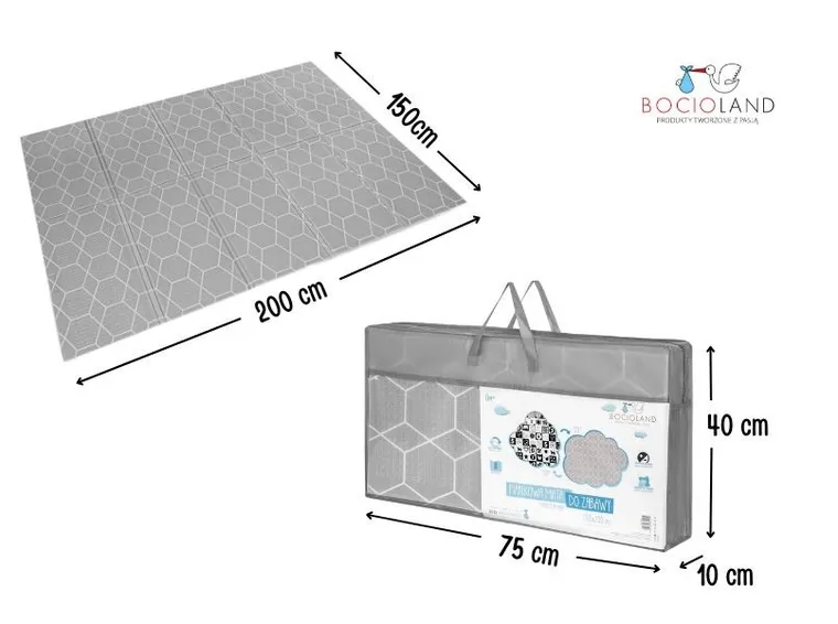 Bocioland, model fagure de miere, covoras pliabil din spuma, 150-200 cm