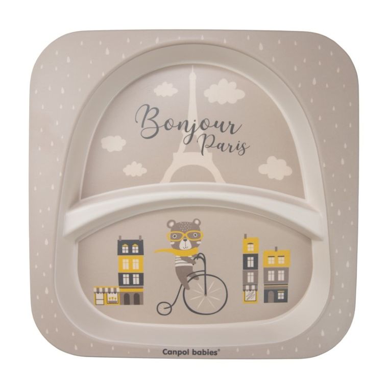 Canpol babies, Bonjour Paris, set de vase cu cana, bej