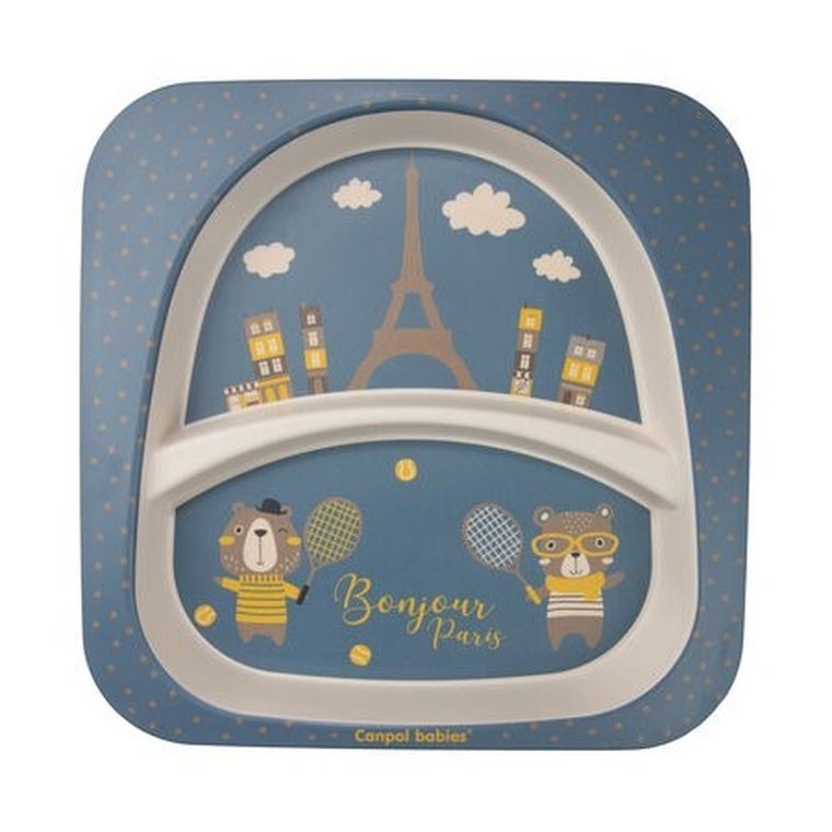 Canpol babies, Bonjour Paris, set de vase cu cana, bleumarin