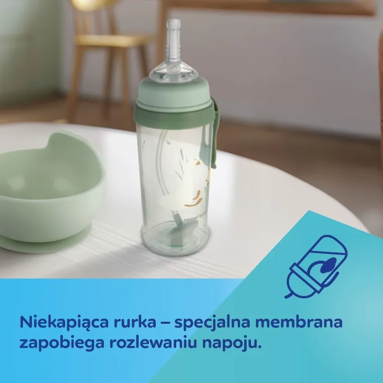 Canpol babies, Catelusi, sticla anti-varsare si pai cu greutate, 350 ml