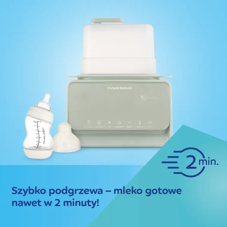 Canpol babies, incalzitor si sterilizator, 7 in 1, cu termostat si lampa