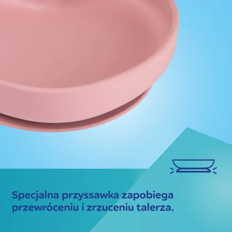 Canpol Babies, Inima, farfurie din silicon cu ventuza, bej
