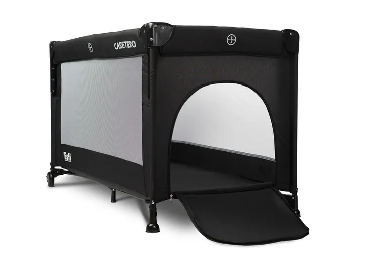 Caretero, Esti, patut de calatorie cu laterale rabatabile, negru