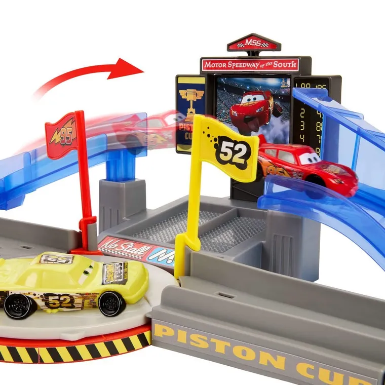 Cars, Piston Cup Stunting Speedway, set de joaca cu masina