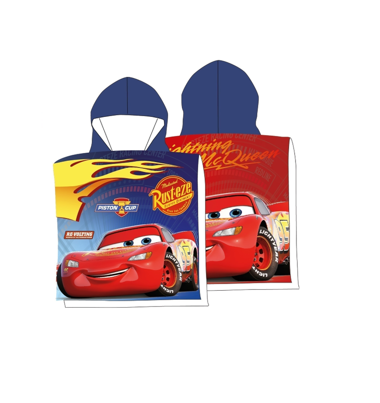 Cars, prosop tip poncho, 55-110 cm
