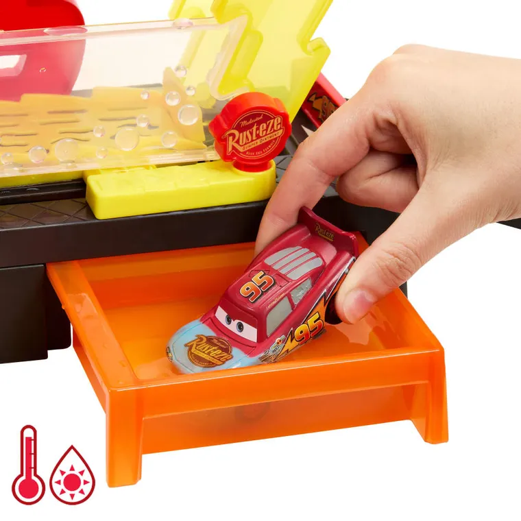 Cars, Race Ready Car Wash, set de joaca cu masina