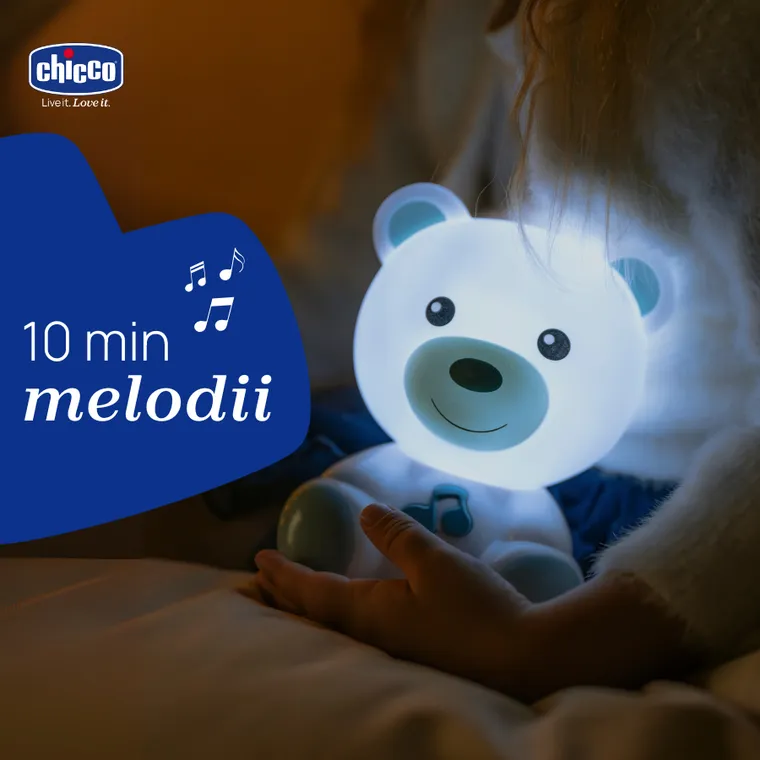 Chicco, First Dreams, lampa de noapte, Ursulet, albastru