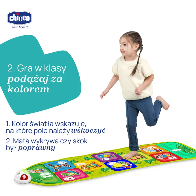 Chicco, Fit&Fun, Covor electronic pentru sotron, jucarie interactiva