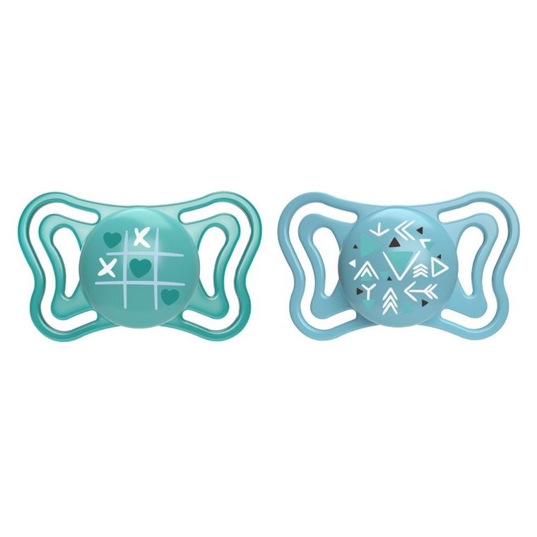 Chicco, Physioforma Light, suzeta din silicon, albastru, 16-36 m, 2 buc.