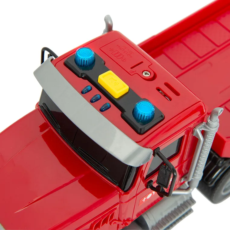 City Fire, pompieri, set vehicule de urgenta pe platforma, 1:14
