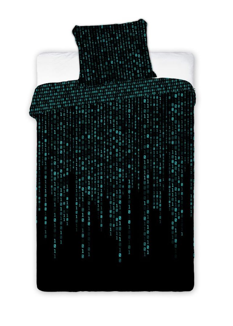 Code, set lenjerie de pat single, Fluo, 160-200 cm