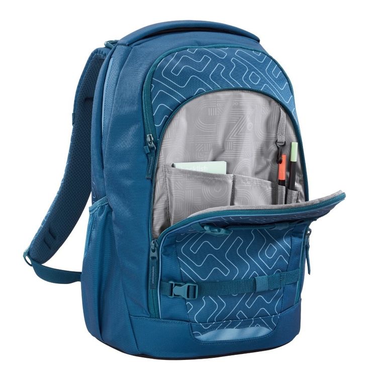 Coocazoo, Every, rucsac pentru scoala, cu 1 compartiment, Blue Maze