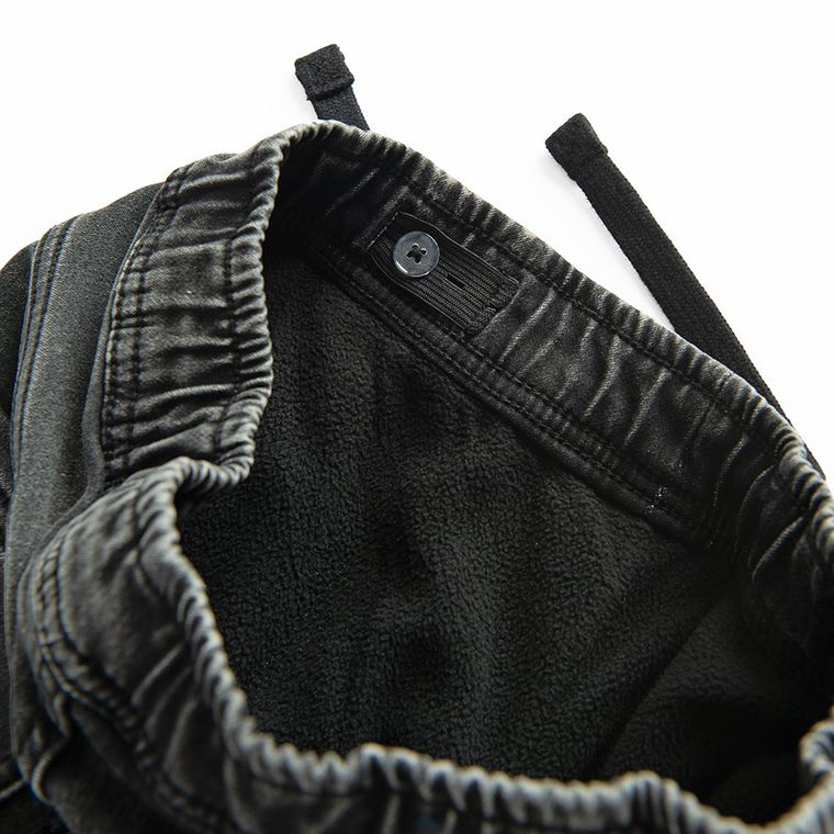Cool Club, Blugi pentru baieti, jogger, caldurosi, negru
