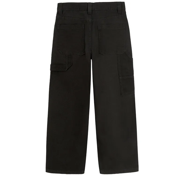 Cool Club, Blugi reglabili pentru baieti, croiala carpenter, negru