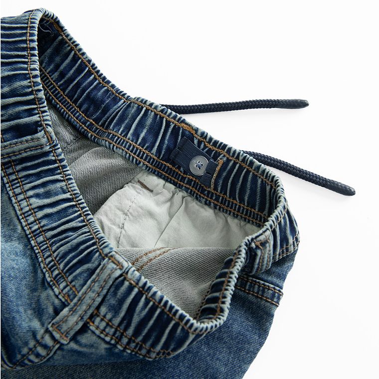 Cool Club, Blugi reglabili pentru baieti, croiala jogger, albastru