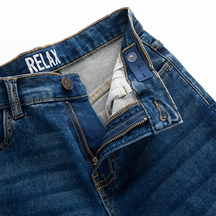 Cool Club, Blugi reglabili pentru baieti, croiala relax, albastru