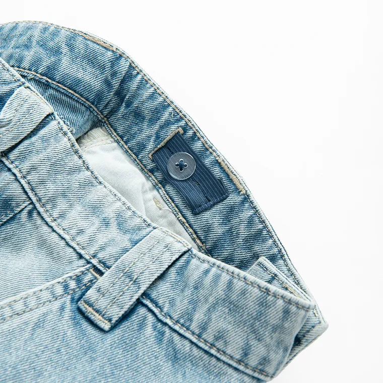 Cool Club, Blugi reglabili pentru baieti, wide leg, albastru