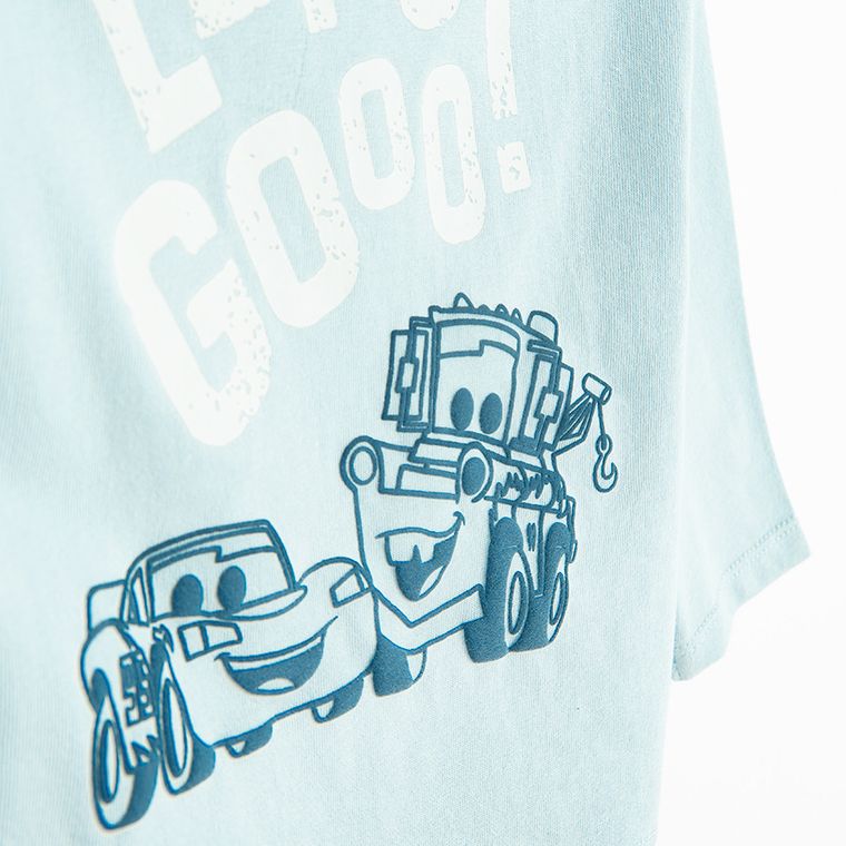 Cool Club, Bluza cu maneca lunga pentru baieti, albastru, imprimeu Cars