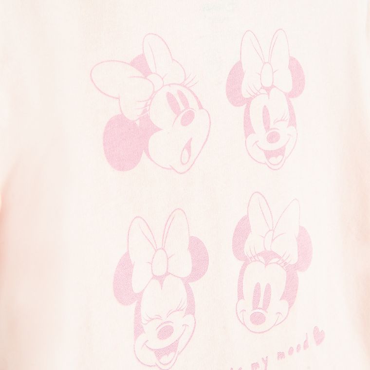 Cool Club, Bluza cu maneca scurta pentru fete, roz, imprimeu Minnie Mouse