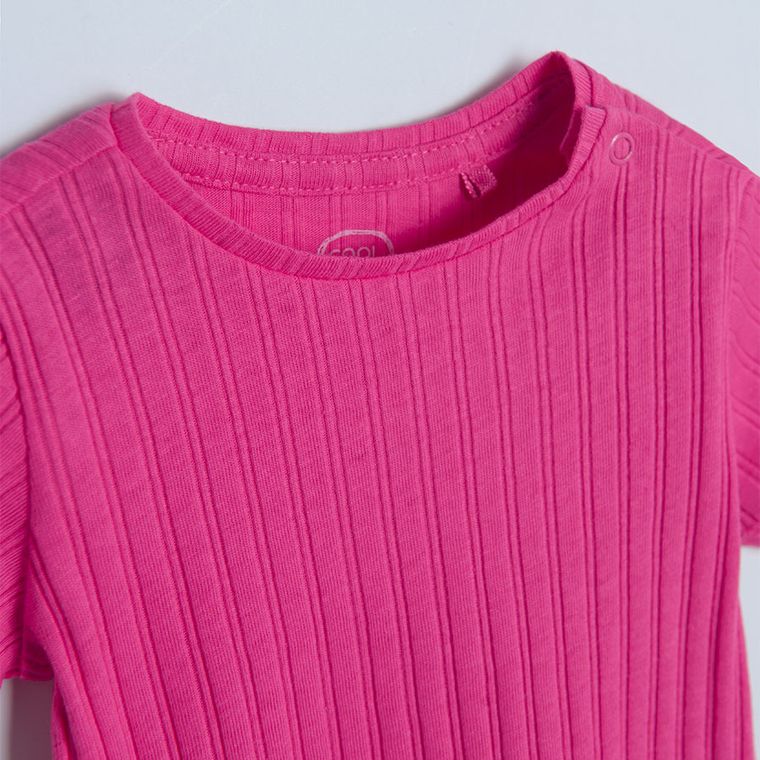 Cool Club, Bluza cu maneca scurta pentru fete, roz, set, 2 buc.