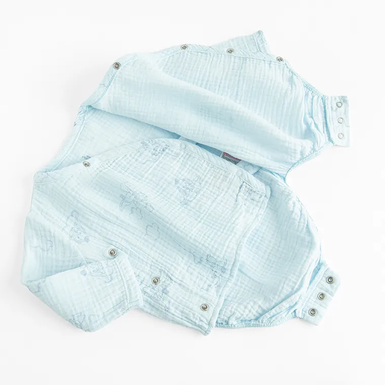 Cool Club, Body cu maneca lunga pentru baieti, muselina, mix, imprimeu Dumbo, set, 2 buc.