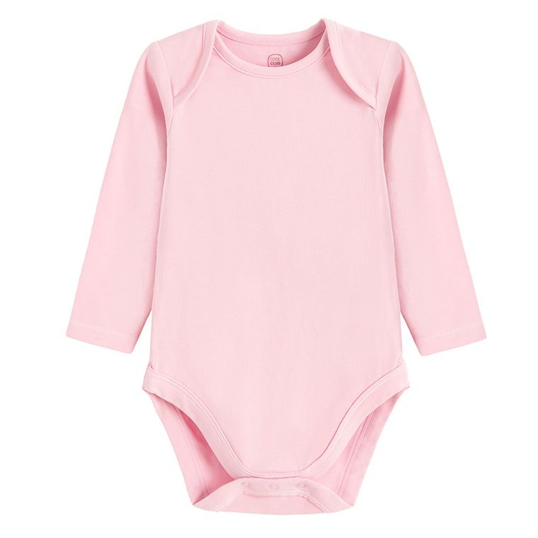Cool Club, Body cu maneca lunga pentru fete, roz, set, 3 buc.