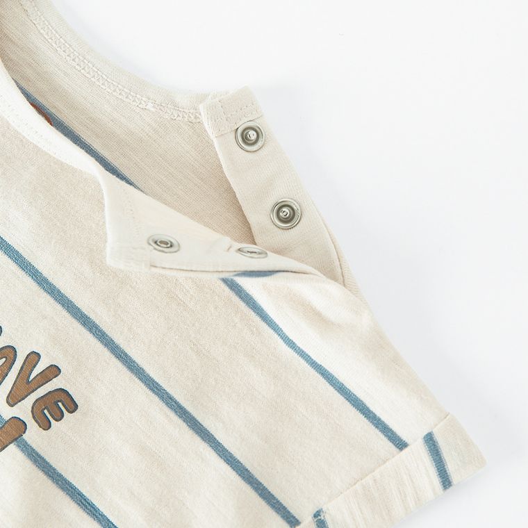 Cool Club, Body cu maneca scurta pentru baieti, bej