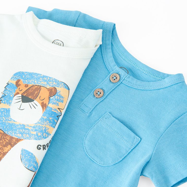 Cool Club, Body cu maneca scurta pentru baieti, mix, set, 2 buc.