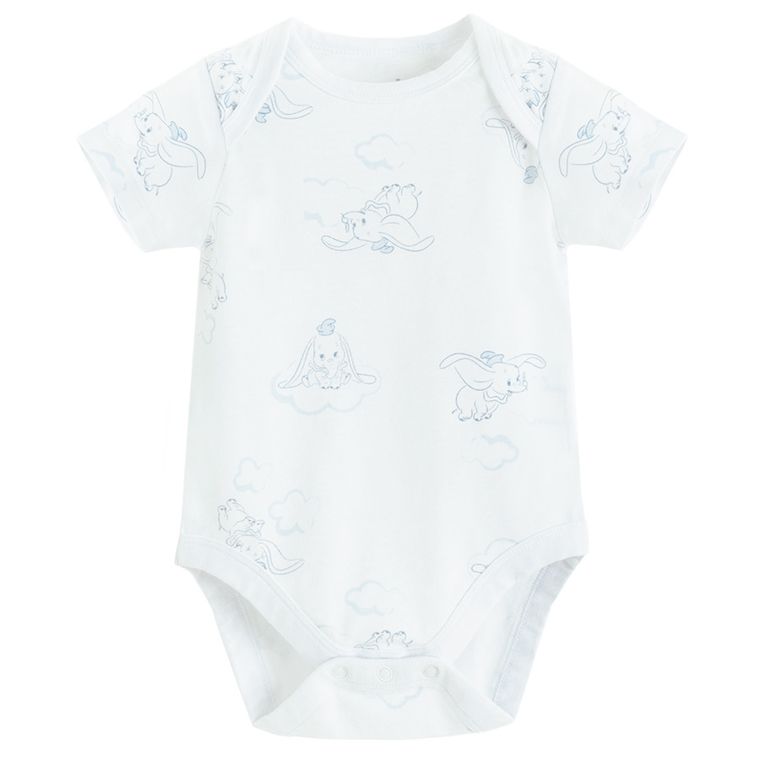 Cool Club, Body cu maneca scurta pentru baieti, mix, set, 4 buc., imprimeu Dumbo