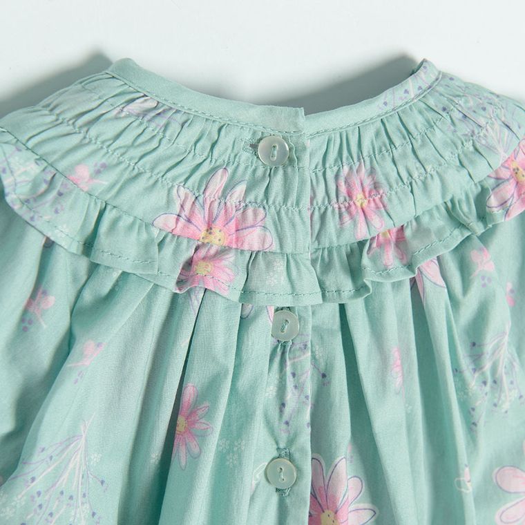 Cool Club, Body-rochie cu maneca lunga pentru fete, verde