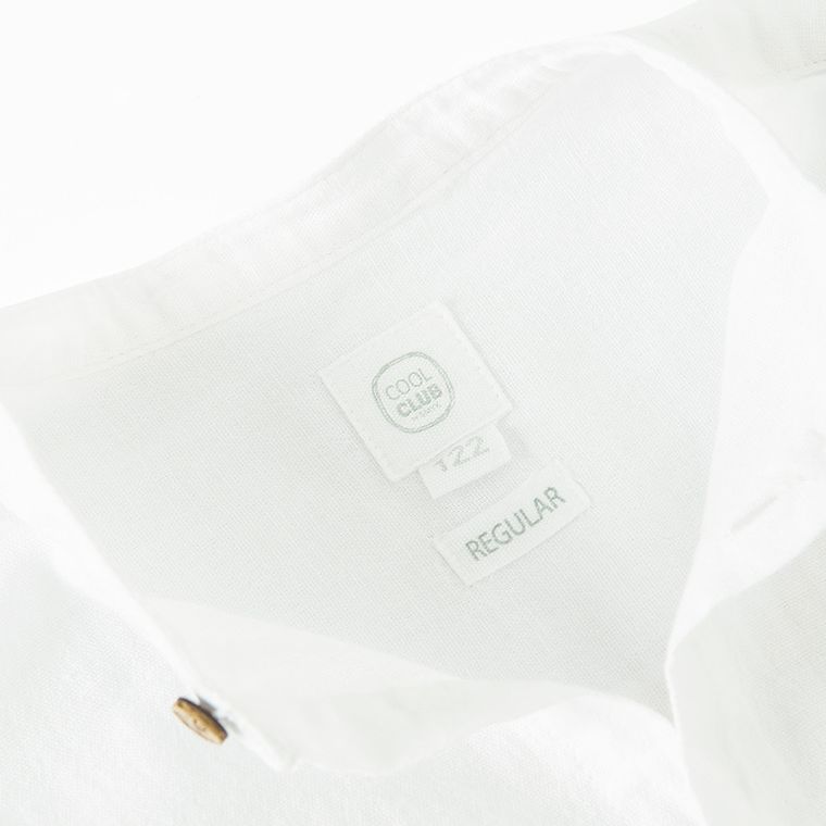 Cool Club, Camasa cu maneca lunga pentru baieti, cu in, regular, alb