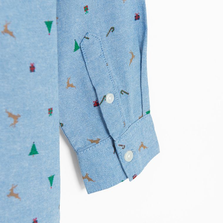 Cool Club, Camasa cu maneca lunga pentru baieti, regular, albastru