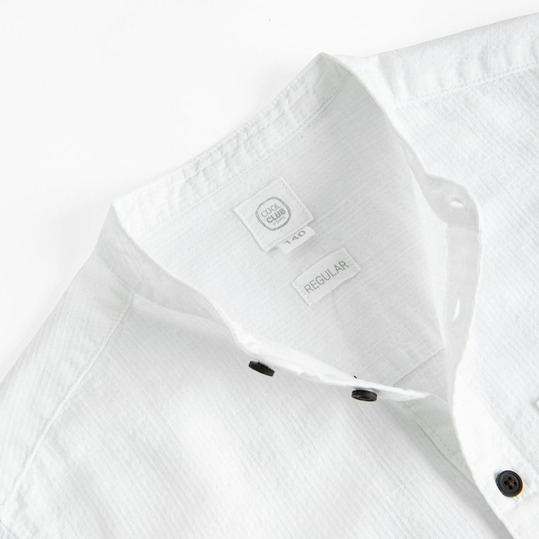 Cool Club, Camasa cu maneca scurta pentru baieti, alb