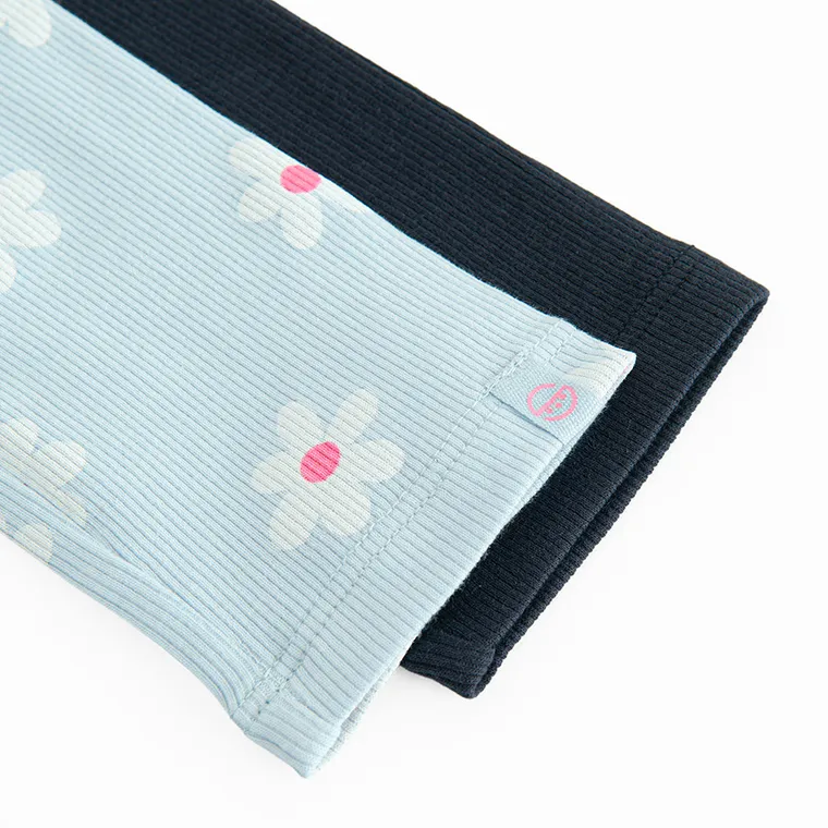 Cool Club, Colanti pentru fete, din tricot striat, mix, set, 2 buc.